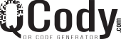 QCody Black logo